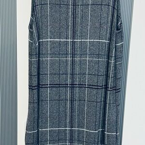 J. Jill Charcoal Checkered Pencil Dress